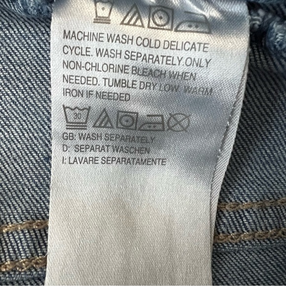 Susan Graver straight ankle jean with frayed hem - Picture 9 of 11